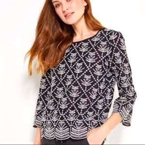 Gap Cotton Eyelet Top M